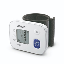 OMRON RS1 Intellisene csuklós vérnyomásmérő,  5 év garancia nagyméretű LCD kijelző, szabálytalan szívritmus zavar jelzés