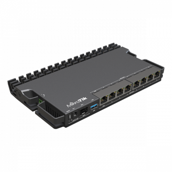 MIKROTIK Vezetékes Router RouterBOARD 7x1000Mbps + 1x2,5Gbit + 1x10Gbit SFP+, Rackes - RB5009UPR+S+IN