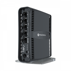 MIKROTIK Wireless Router DualBand, 5x1000Mbps (1xPOE Out), AX1800, WiFi6, Asztali - C52iG-5HaxD2HaxD-TC