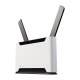 MIKROTIK Wireless Router DualBand, 4x1000Mbps+ 1x2,5Gbps, Chateau LTE18, 1xMicroSIM,Asztali -S53UG+5HaxD2HaxD-TC&EG18-EA