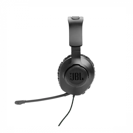 JBL Quantum 100X Console (Vezetékes, gaming fejhallgató levehető mikrofonnal), Fekete/Zöld