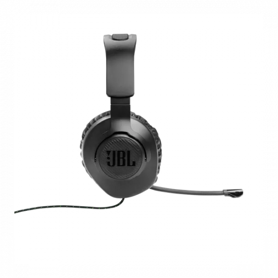 JBL Quantum 100X Console (Vezetékes, gaming fejhallgató levehető mikrofonnal), Fekete/Zöld