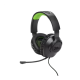 JBL Quantum 100X Console (Vezetékes, gaming fejhallgató levehető mikrofonnal), Fekete/Zöld