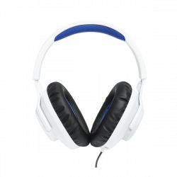 JBL Quantum 100P Console (Vezetékes, gaming fejhallgató levehető mikrofonnal), Fehér/Kék