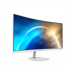 MSI Monitor Business PRO MP341CQW Ívelt 34" QHD, 3440x1440, 100Hz VA 21:9, 3000:1 CR, 300cd/m2, 4 ms, HDMI, DP, White