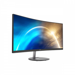 MSI Monitor Business PRO MP341CQ Ívelt 34" QHD, 3440x1440, 100Hz VA 21:9, 3000:1 CR, 300cd/m2, 4 ms, HDMI, DP, Black