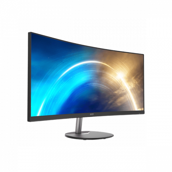 MSI Monitor Business PRO MP341CQ Ívelt 34" QHD, 3440x1440, 100Hz VA 21:9, 3000:1 CR, 300cd/m2, 4 ms, HDMI, DP, Black