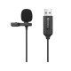 SANDBERG Mikrofon, Streamer USB Clip Microphone