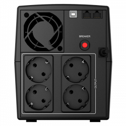 NJOY Szünetmentes 1500VA - Keen 1500 USB (4 Schuko, line-interaktív, fekete)