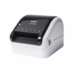 BROTHER Címkenyomtató QL1110NWBC, asztali, thermál,  110mm/mp, USB/BT/LAN/Wifi, 300dpi, kijelző, DK címke