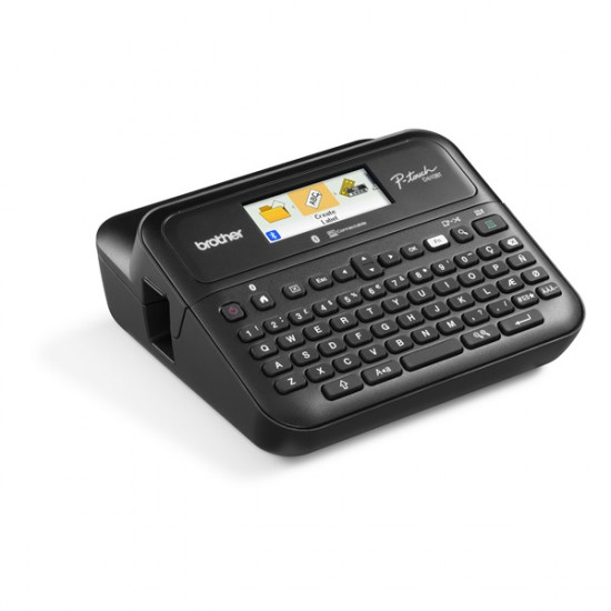 BROTHER címkenyomtató, PT-D610BTVP asztali, TZe szalag: 3,5-24mm, automatikus vágóegység, színes grafikus kijelző