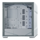 COOLER MASTER Ház Midi ATX MasterBox TD500 MESH V2 ARGB, 3db ARGB Ventilátorral, Tápegység nélkül, Edzett Üveg, fehér