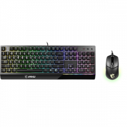 MSI ACCY VIGOR GK30 COMBO Gaming Keyboard + Optical Mouse, HUN, Black