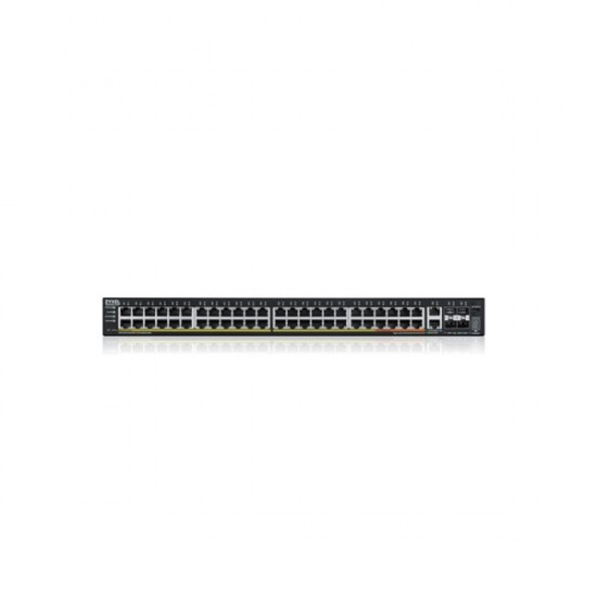 ZYXEL Switch L3 Access Switch, 600W PoE, 40xPoE+/10xPoE++, 48x1G RJ45 2x10mG RJ45, 4x10G SFP+ Uplink