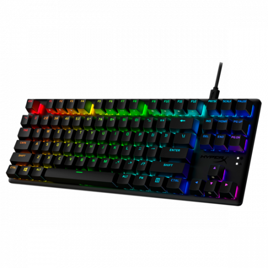 HP HYPERX vezetékes mechanikus gaming billentyűzet Alloy Origins Core PBT piros switch - brit lokalizáció