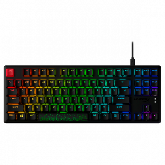 HP HYPERX vezetékes mechanikus gaming billentyűzet Alloy Origins Core PBT piros switch - brit lokalizáció