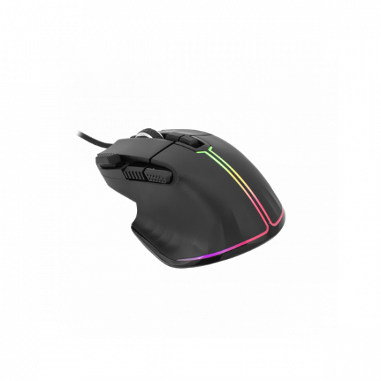 WHITE SHARK GM-9006B MARROK gamer egér, fekete, 12000 dpi