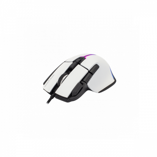 WHITE SHARK GM-9006W MARROK-W gamer egér, fehér, 12000 dpi