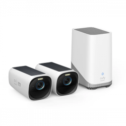 ANKER EUFYCAM3 S330 Biztonsági Kamera Rendszer (2+1) 4K, Beépített Napelem, WiFi-s, vízálló, kültéri - T88713W1