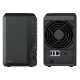 SYNOLOGY NAS 2 fiókos DS223 Realtek RTD1619B 4x1,7GHz, 2GB DDR4, 1x1GbE, 3xUSB3.2Gen1