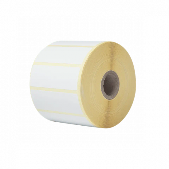 BROTHER etikett címke, öntapadós, fehér, 76mm x 26mm, 1900db/tekercs, 8 tekercs