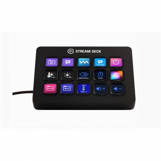 CORSAIR ELGATO STREAM DECK MK.2, 15 Testreszabható LCD Billentyű, fekete