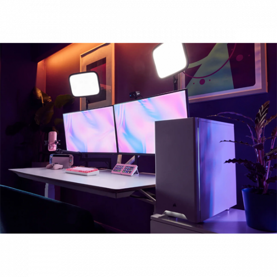 CORSAIR ELGATO LED Stúdiólámpa, Key Light, 2800 lumens, Állítható teleszkópos, Max magasság: 55cm, fekete