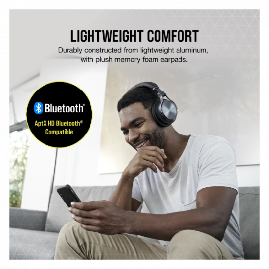 CORSAIR Vezetékes/Vezeték Nélküli Headset, VIRTUOSO RGB WIRELESS XT, Dolby Atmos, fekete