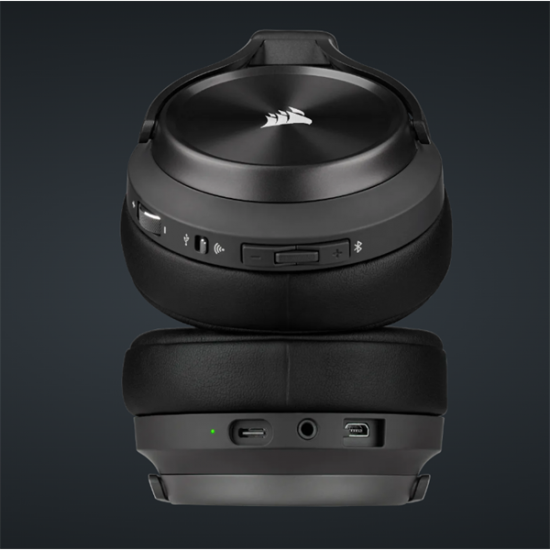 CORSAIR Vezetékes/Vezeték Nélküli Headset, VIRTUOSO RGB WIRELESS XT, Dolby Atmos, fekete