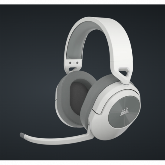 CORSAIR Vezeték Nélküli Headset, HS55 WIRELESS Gaming, 7.1 Hangzás, fehér