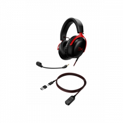 HP HYPERX vezetékes gaming fejhallgató Cloud III - fekete/piros