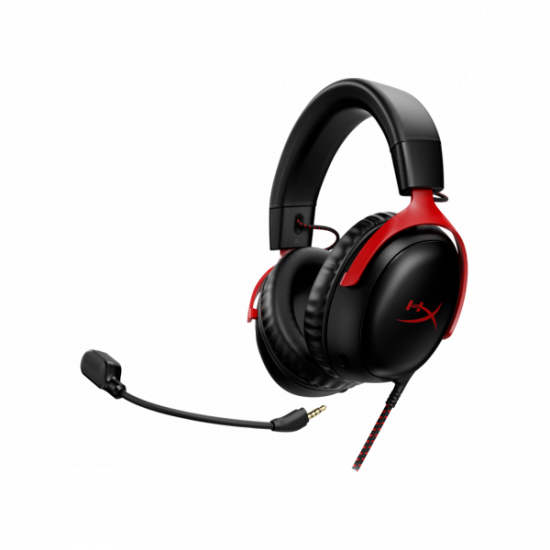 HP HYPERX vezetékes gaming fejhallgató Cloud III - fekete/piros