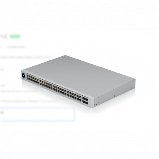 UBiQUiTi Switch 48x1000Mbps (32xPOE+) + 4x1000Mbps SFP, Menedzselhető, Rackes - USW-48-POE