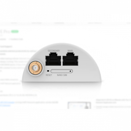 UBiQUiTi Router + LTE modem, 2x1000Mbps, 1x NanoSIM, Redundáns WAN kezelés - U-LTE-PRO