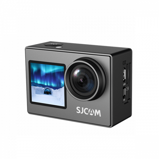 SJCAM Action Camera SJ4000 Dual Screen, WIFI, 16 MP, Black, 4K, vízálló tokkal, kettős képernyő, 4 videó + 4 fotófunkció