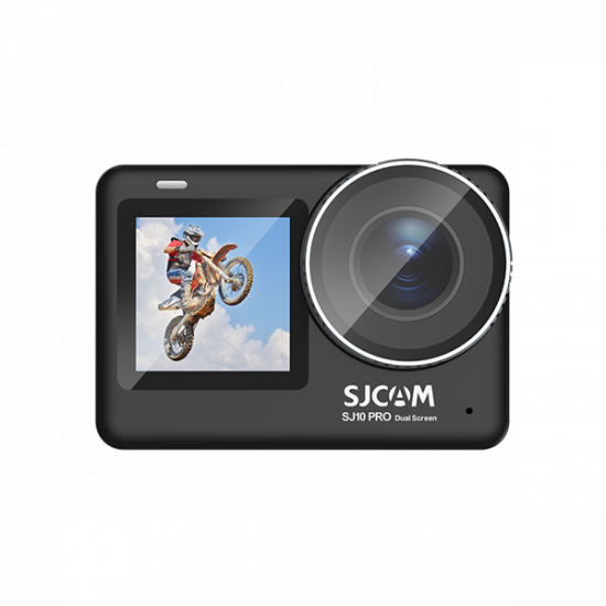 SJCAM Professional Action Camera SJ10 Pro Dual Screen, Black, 5G WIFI, dupla LCD, 4K, szerkesztés, távírányító, lassítás