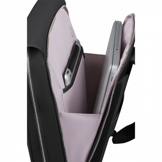 SAMSONITE NŐI Notebook Hátizsák 147735-1041, Backpack with Flap 14.1" (BLACK) -ZALIA 3.0