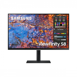 SAMSUNG IPS monitor 27" S8, 3840x2160, 16:9, 350cd/m2, 5ms, HDMI/DisplayPort/3xUSB/USB-C/LAN, Pivot