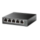 TP-LINK Switch 5x1000Mbps(4xPOE+), Easy Smart, TL-SG105MPE