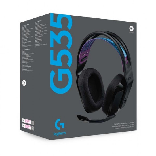 LOGITECH Fejhallgató 2.0 - G535 Lightspeed Vezeték Nélküli Gaming Mikrofonos , Fekete-mintás