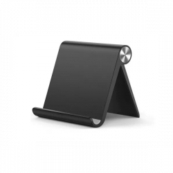 HAFFNER UNIVERZÁLIS ASZTALI ÁLLVÁNY TELEFON VAGY TABLET KÉSZÜLÉKHEZ, FEKETE