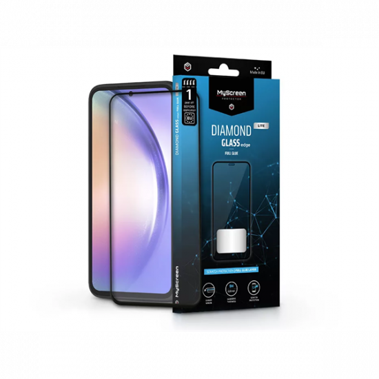 MYSCREEN PROTECTOR SAMSUNG SM-A546 GALAXY A54 5G EDZETT ÜVEG KÉPERNYŐVÉDŐ FÓLIA - BLACK