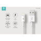 DEVIA  APPLE IPHONE LIGHTNING USB TÖLTŐ- ÉS ADATKÁBEL 2 M-ES VEZETÉKKEL - SMART CABLE LIGHTNING - WHITE