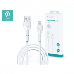 DEVIA USB - LIGHTNING ADAT- ÉS TÖLTŐKÁBEL 1 M-ES VEZETÉKKEL - KINTONE CABLE V2 SERIES FOR LIGHTNING - 5V/2.1A - WHITE