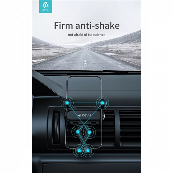 DEVIA UNIVERZÁLIS SZELLŐZŐRÁCSBA ILLESZTHETŐ AUTÓS TARTÓ - KINTONE SERIES GRAVITY CAR HOLDER - FEKETE