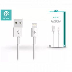 DEVIA APPLE IPHONE LIGHTNING USB TÖLTŐ- ÉS ADATKÁBEL 1 M-ES VEZETÉKKEL - SMART CABLE LIGHTNING - WHITE