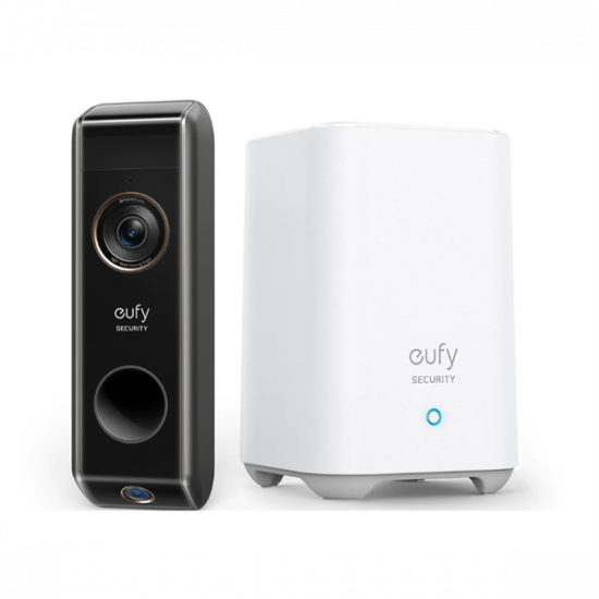 ANKER EUFY S330 Kapucsengő + Vezérlő Központ, Video Doorbell + HomeBase2, HD(2K), WiFi-s, kültéri  - E8213G11