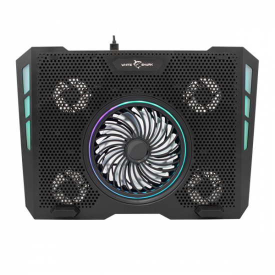 WHITE SHARK Notebook hűtő, GCP-13 AURORA COOLING PAD 17.3", 5 fan