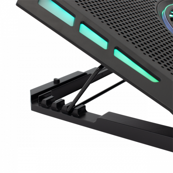 WHITE SHARK Notebook hűtő, GCP-13 AURORA COOLING PAD 17.3", 5 fan