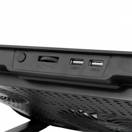 WHITE SHARK Notebook hűtő, GCP-13 AURORA COOLING PAD 17.3", 5 fan